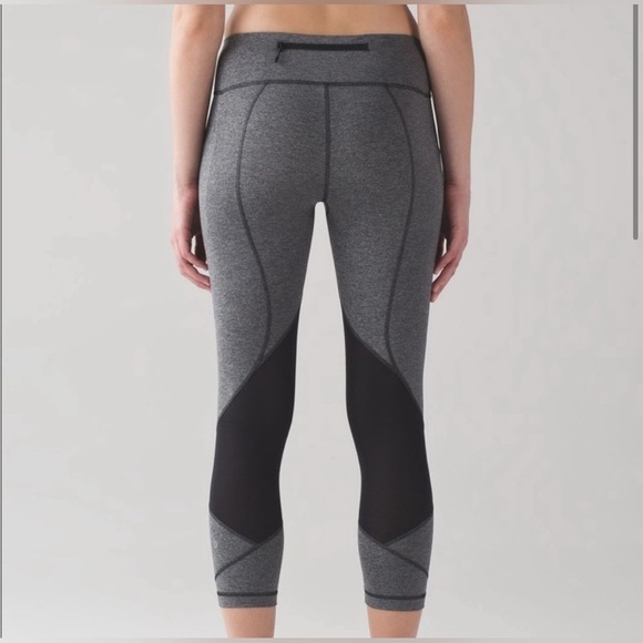Lululemon pace rival crop leggings 22” in gray size 8 - Picture 1 of 7